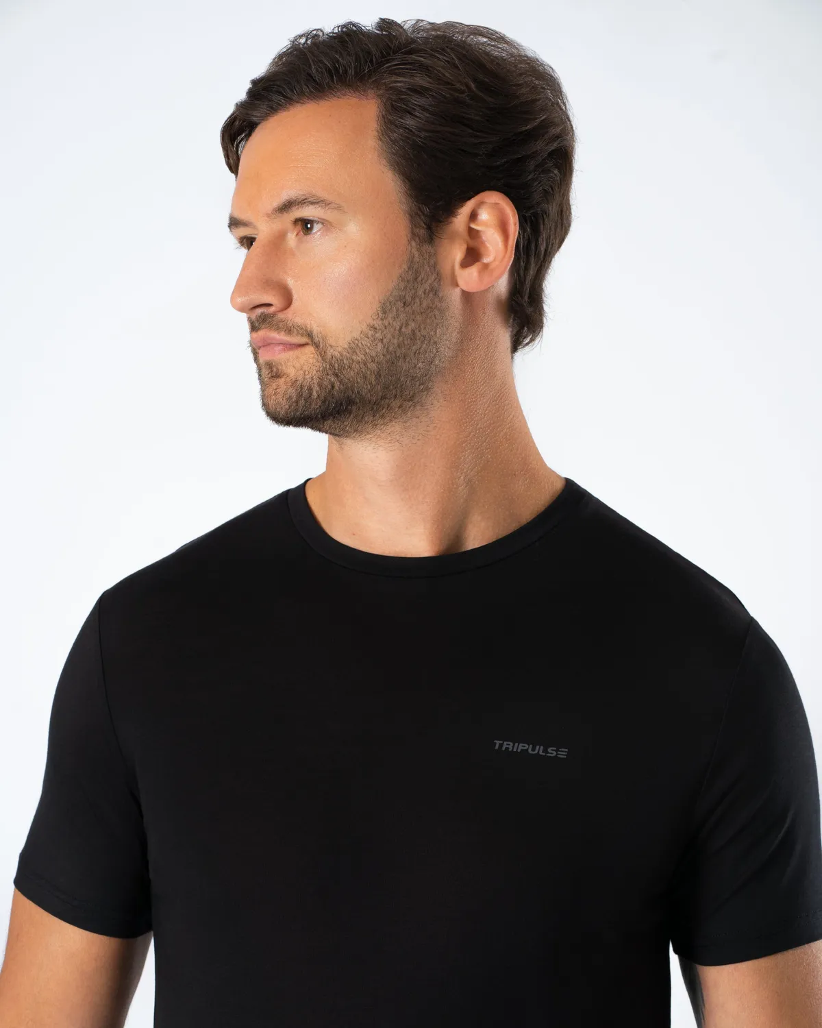 Tripulse Natural Performance Extra Long t-shirt herr midnight black