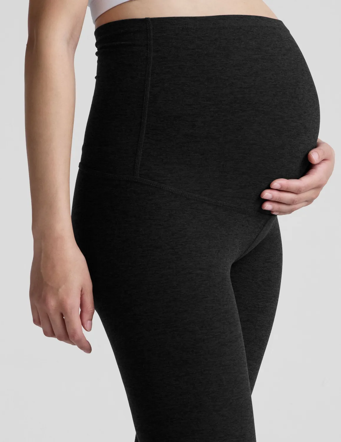 Beyond Yoga Spacedye Love the Bump Midi gravidleggings Darkest Night