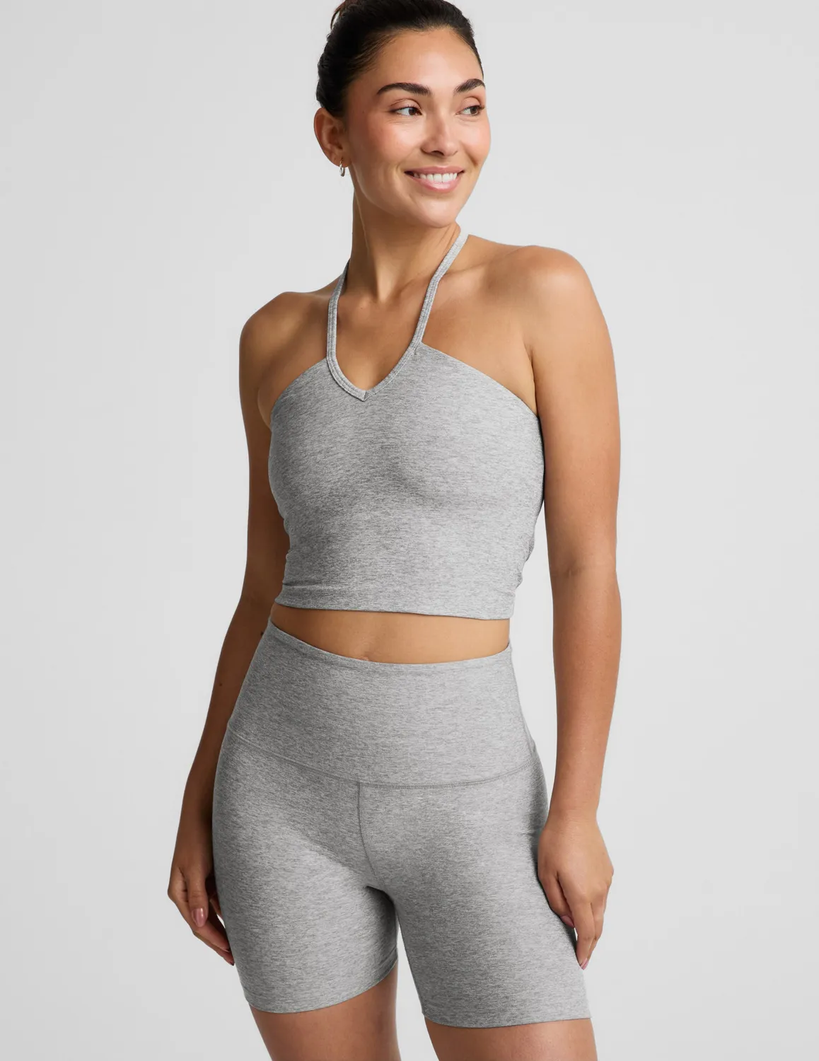 Beyond Yoga Spacedye Make It Strappy Tank träningslinne Silver Mist