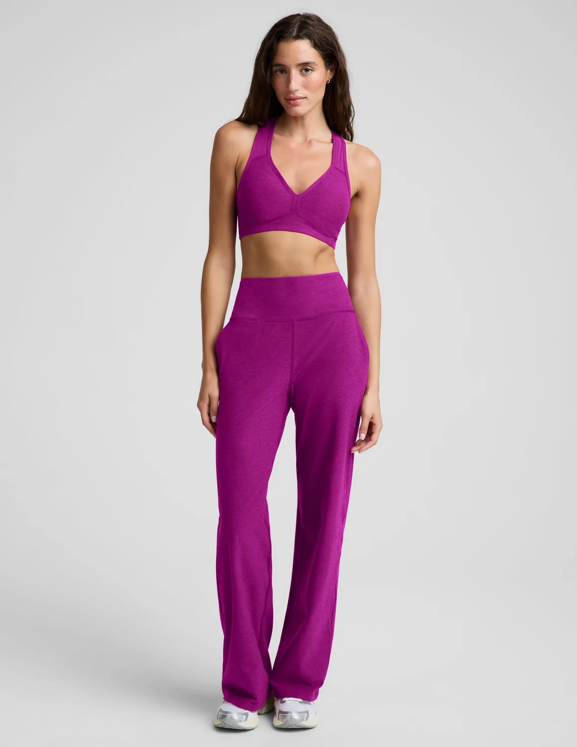 Beyond Yoga Spacedye Lift Your Spirits Bra sportbehå Berry Bliss
