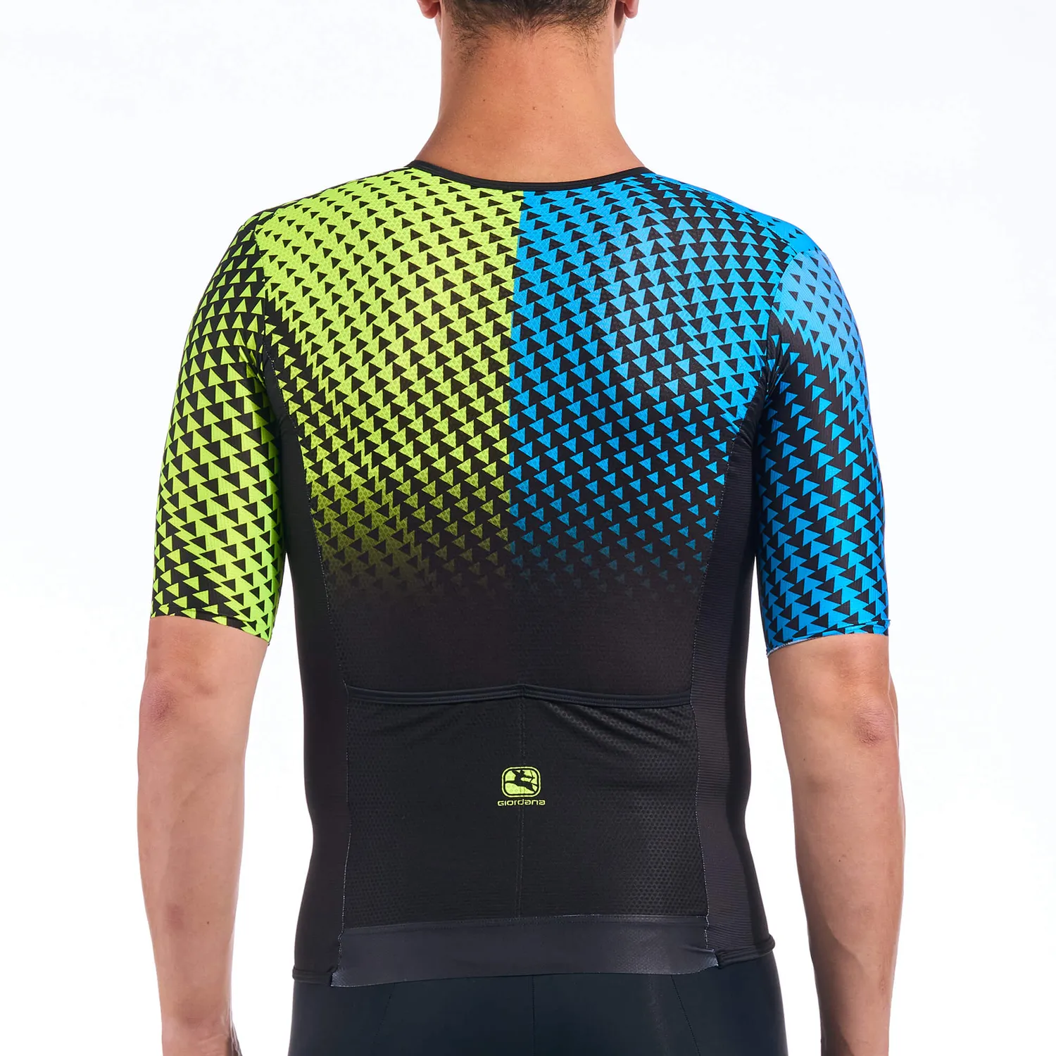 Giordana Vero Pro tritopp blue yellow aerodynamisk