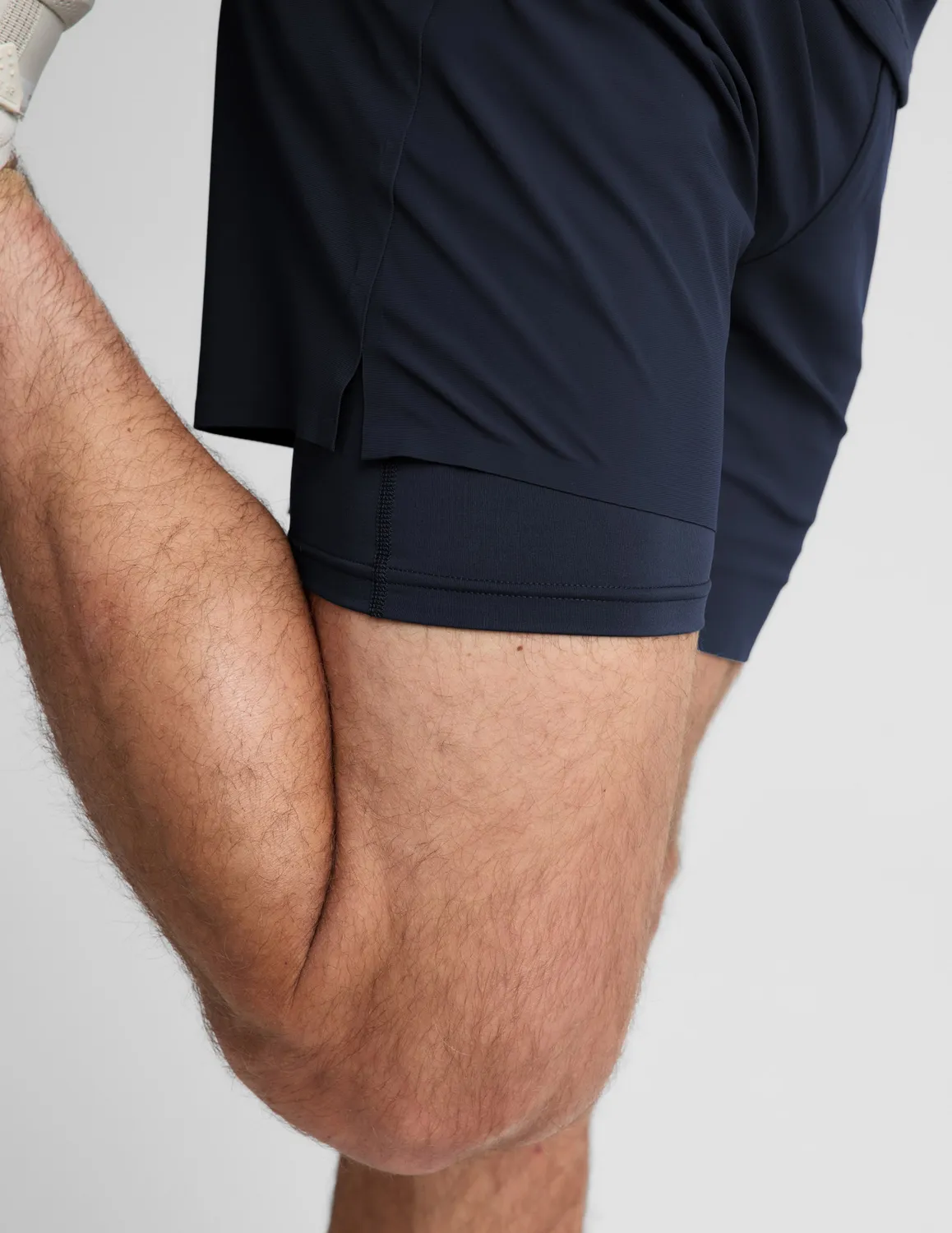 Beyond Yoga WarpLite Range Lined Short 6" shorts Nocturnal Navy
