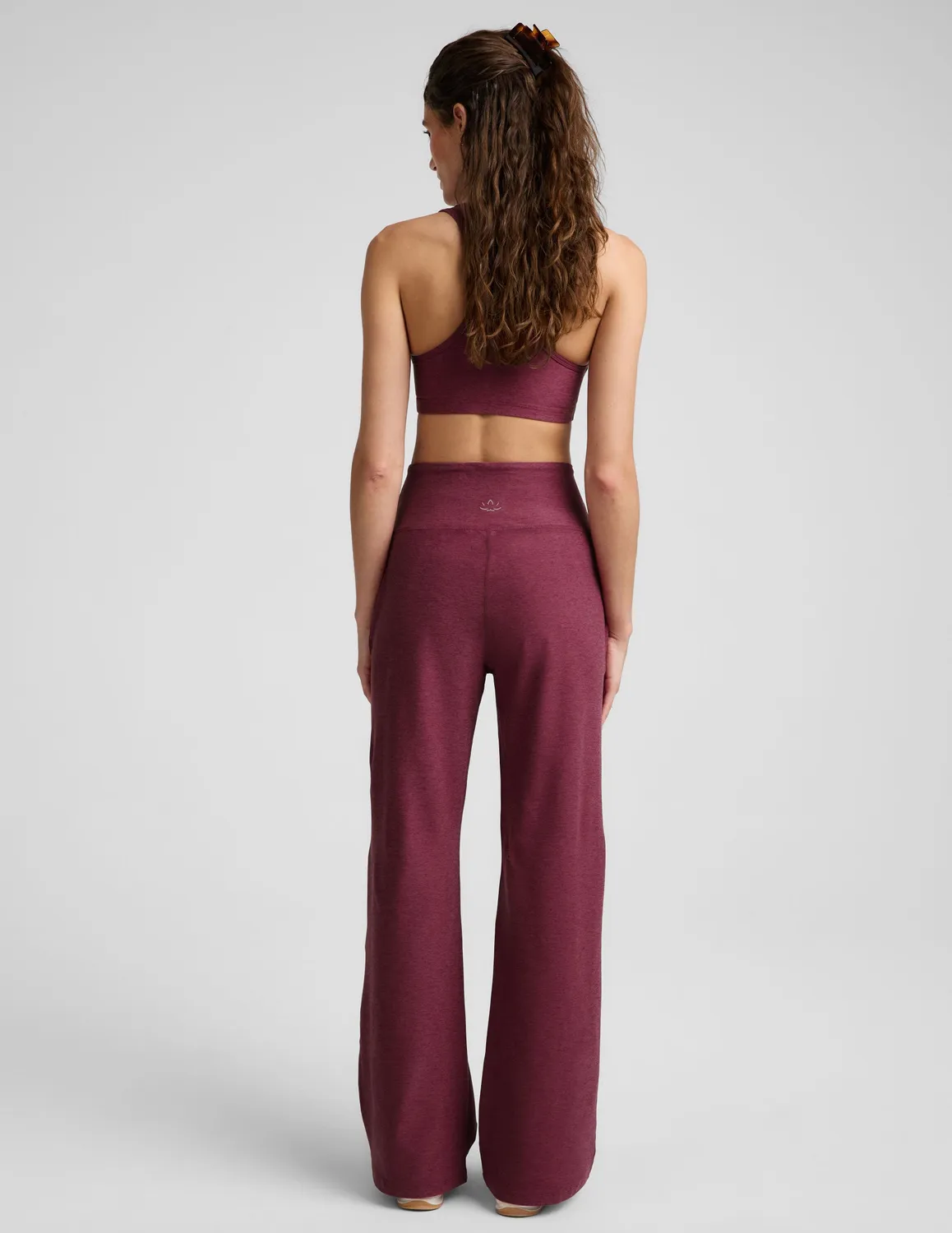 Beyond Yoga Spacedye Laid Back Wide Leg Pant 31 byxor Pomegranate