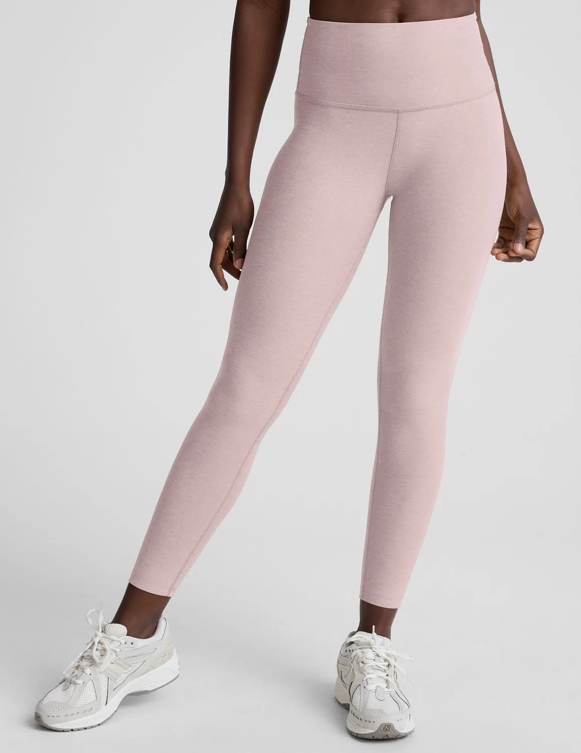 Beyond Yoga Spacedye Caught In The Midi träningstights Pale Pink Heather hög midja