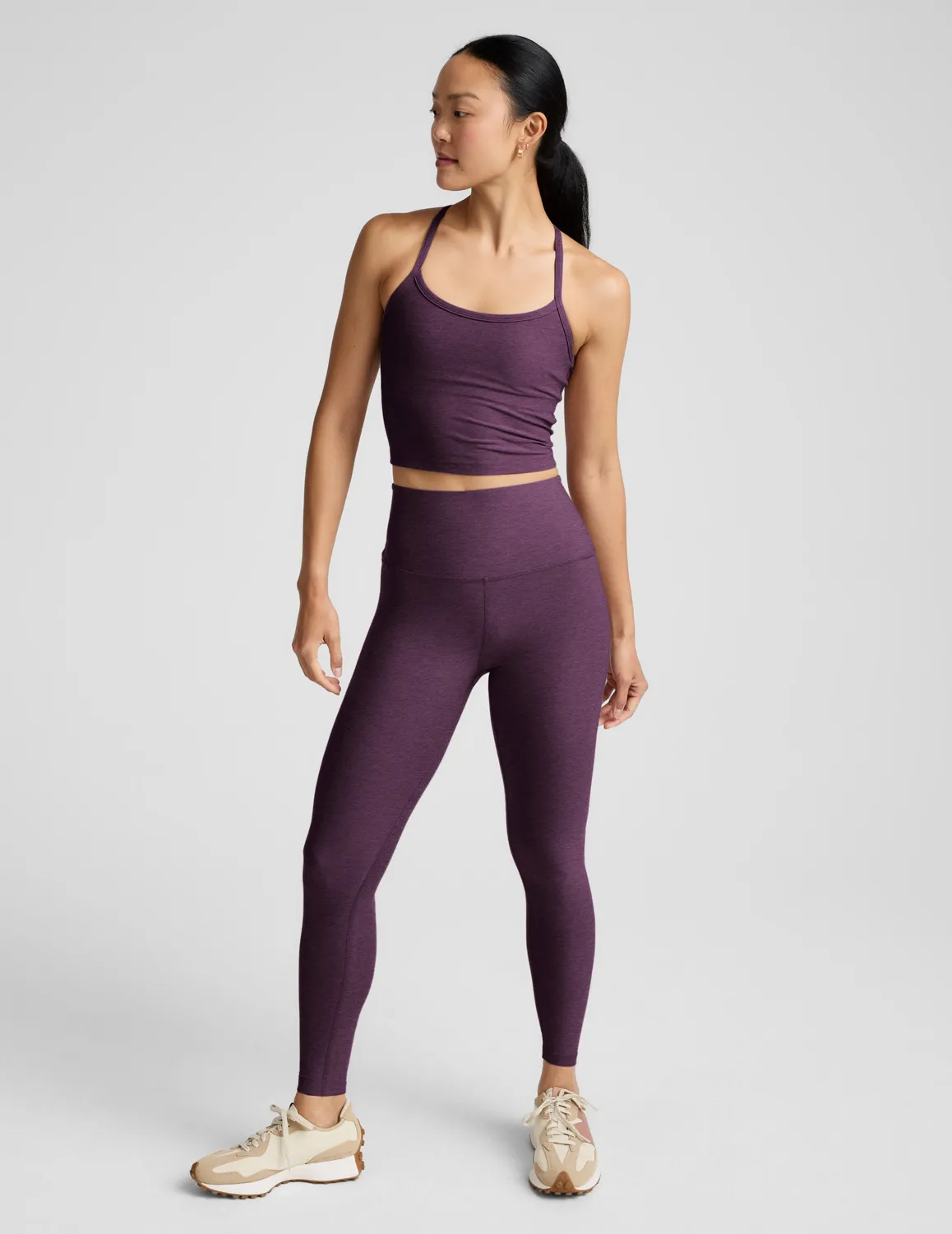Beyond Yoga Spacedye Caught In The Midi tights Brilliant Blackberry hög midja