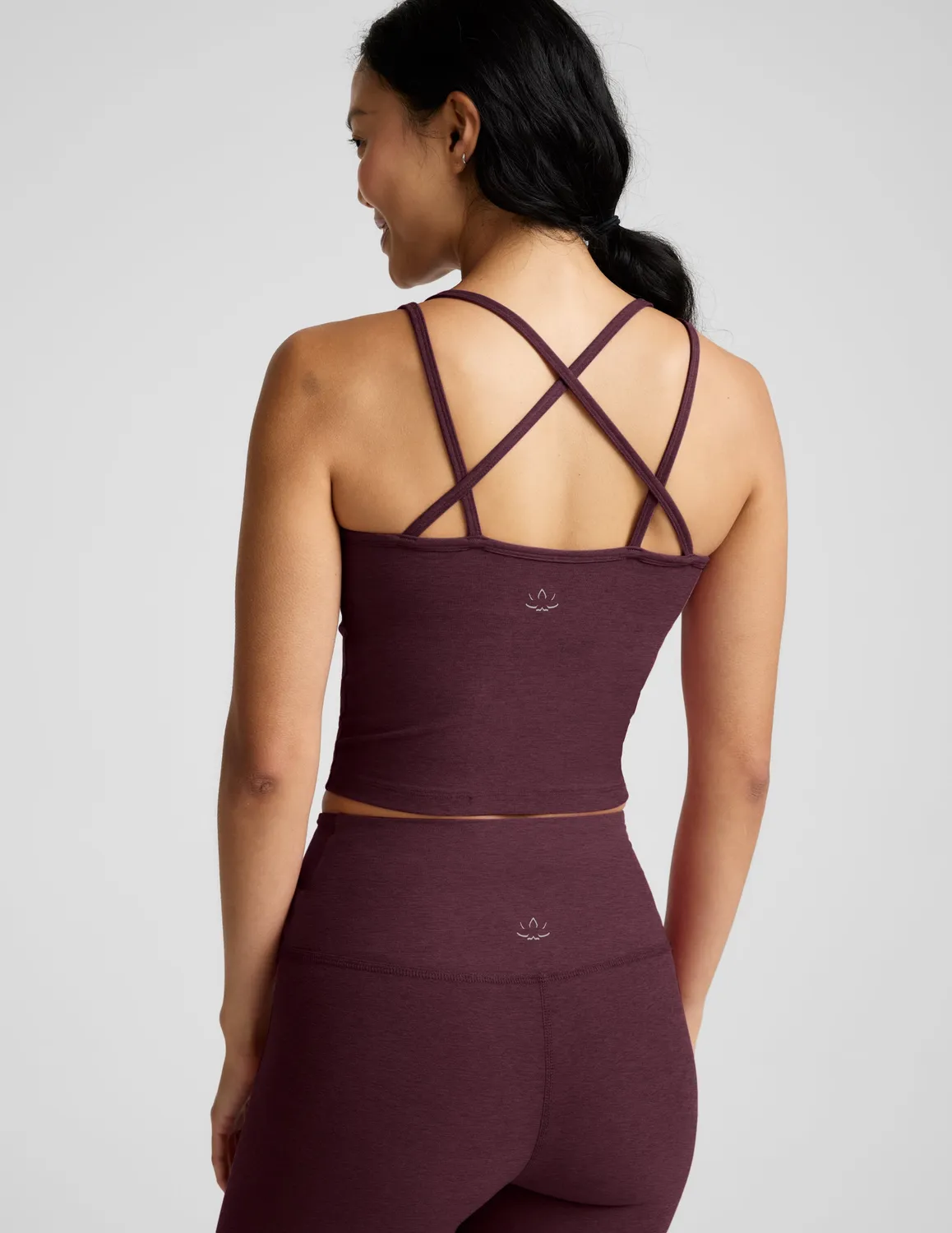 Beyond Yoga Spacedye Get Across träningslinne Cabernet korsrygg