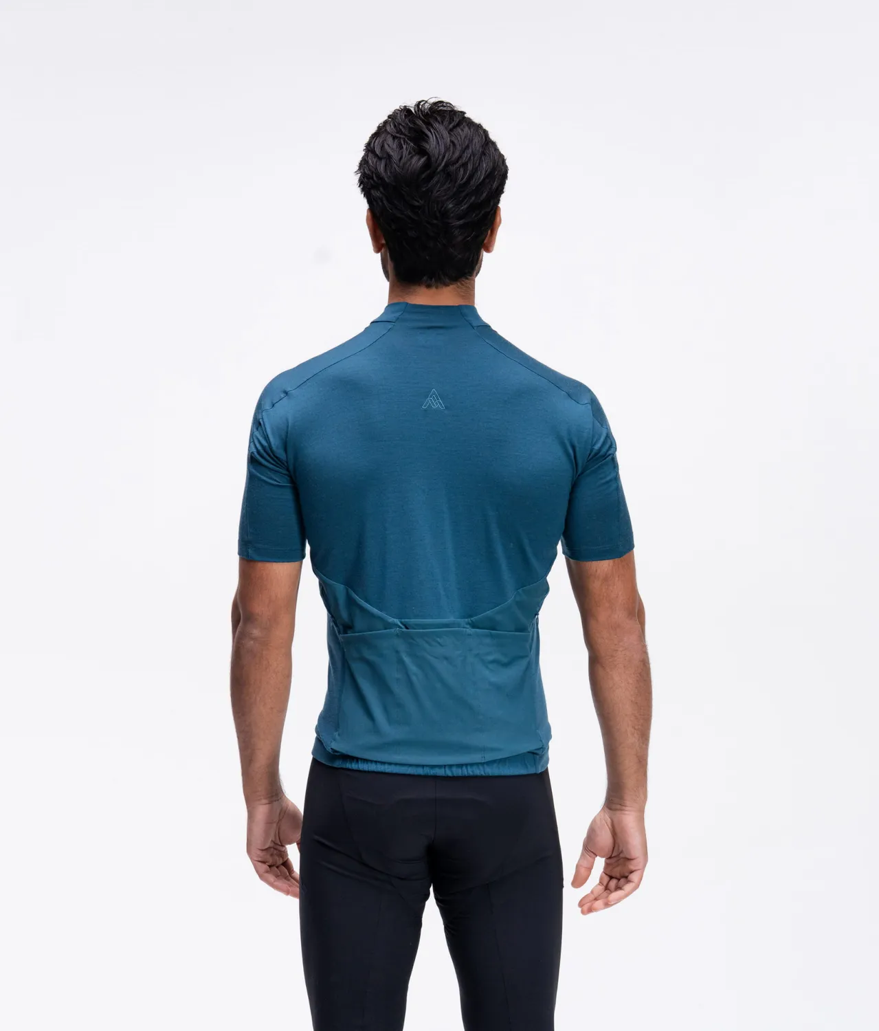 7MESH Ashlu Merino Short Sleeve cykeltröja Deep Sea merino