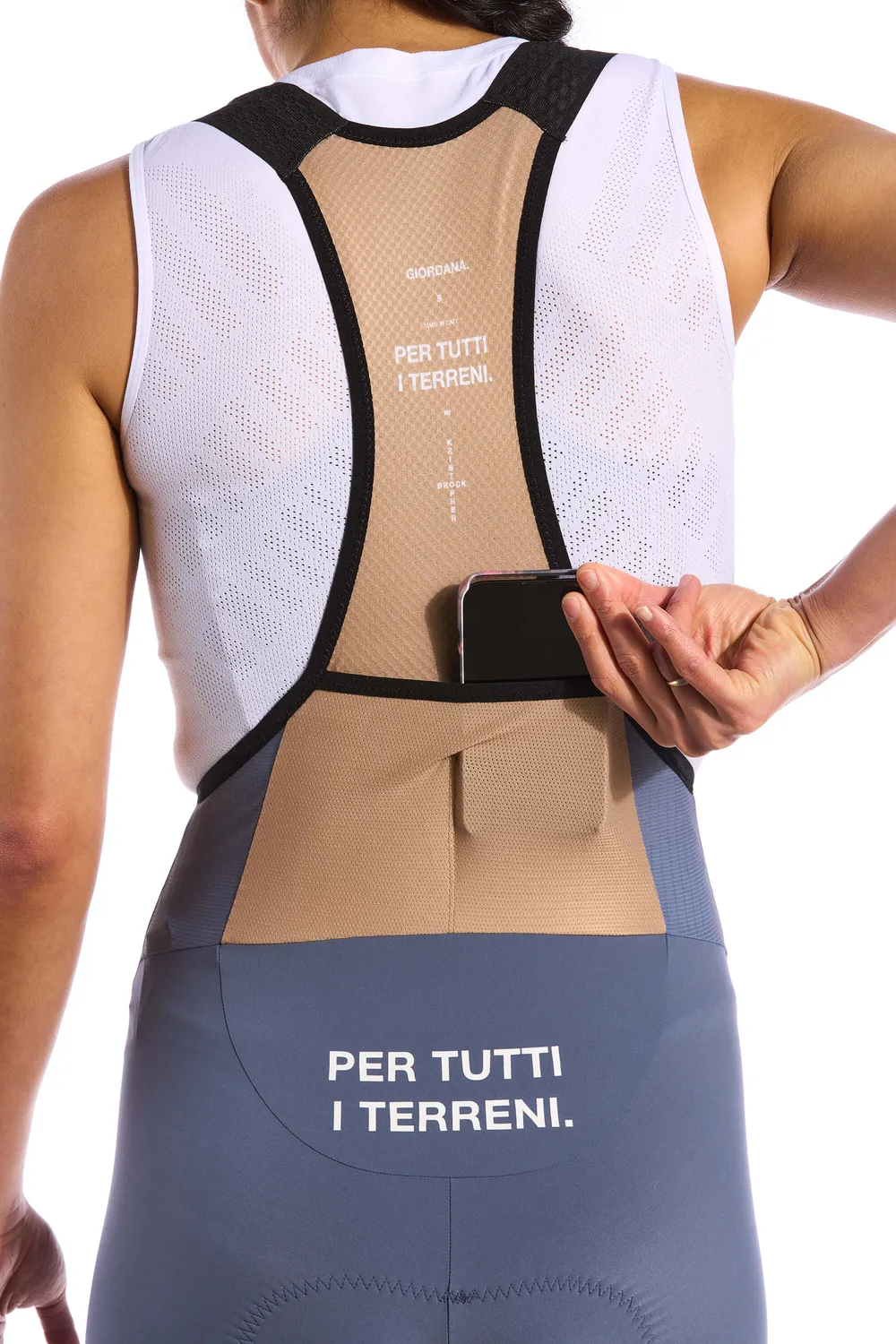 Giordana KB dambibshorts svart Quattro kompression