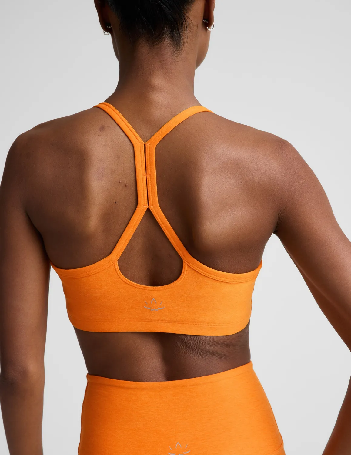 Beyond Yoga Spacedye Slim Racerback sport-bh Bright Citrus Heather mellanstöd