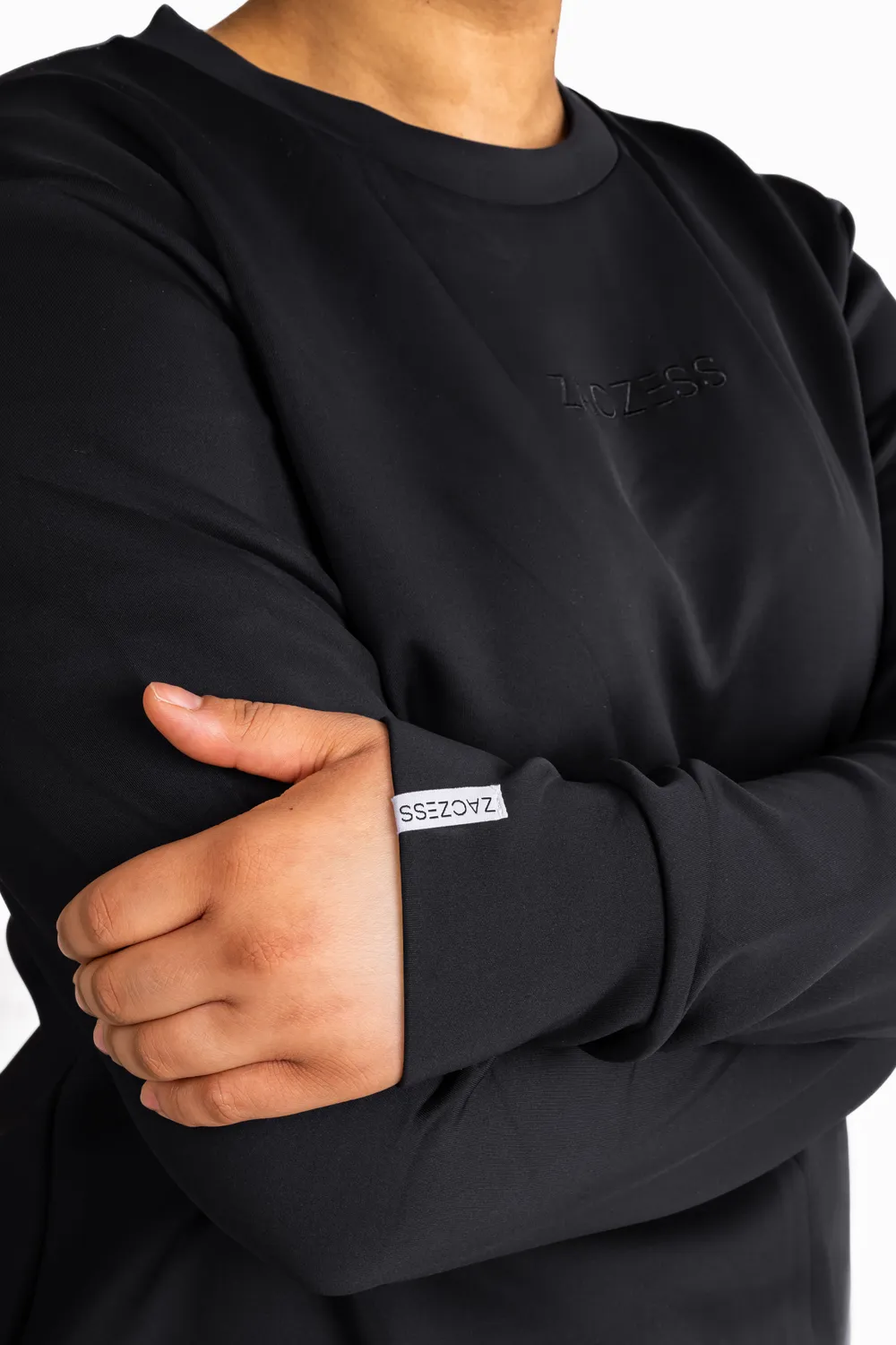 ZacZess PLUS Falsterbo Sweatshirt Black sweatshirt XL plusstorlek