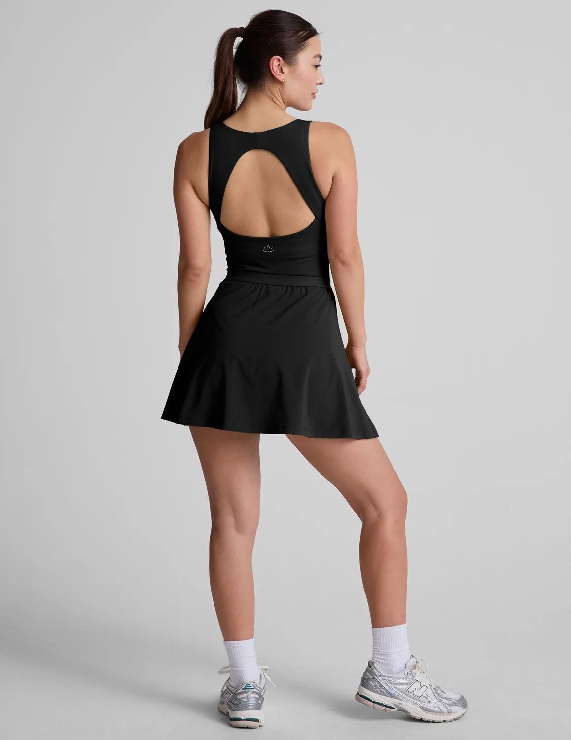 Beyond Yoga Score Pleated Dress klänning True Black veckad