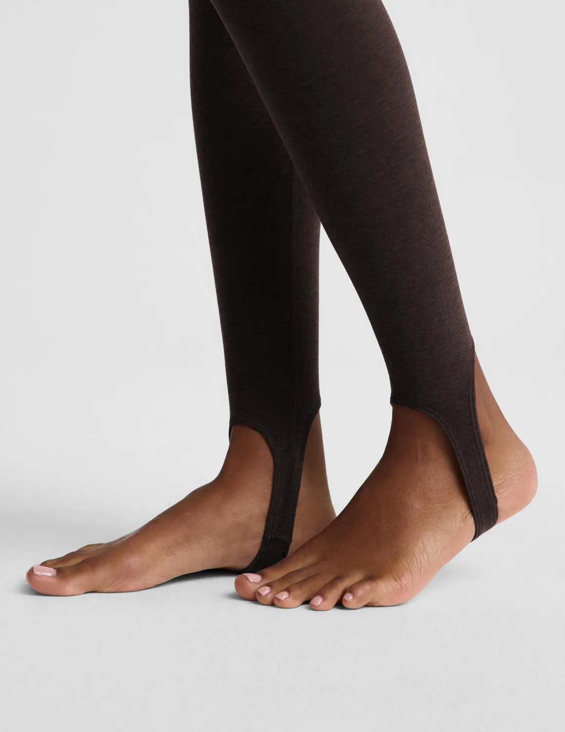 Beyond Yoga Spacedye Stirrup Midi leggings mörkbrun stretch