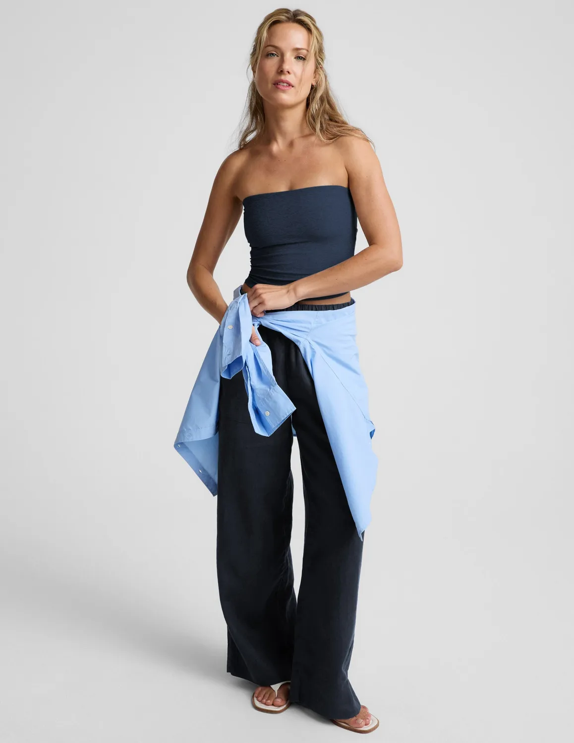 Beyond Yoga Spacedye Strapless Top tubtopp Nocturnal Navy