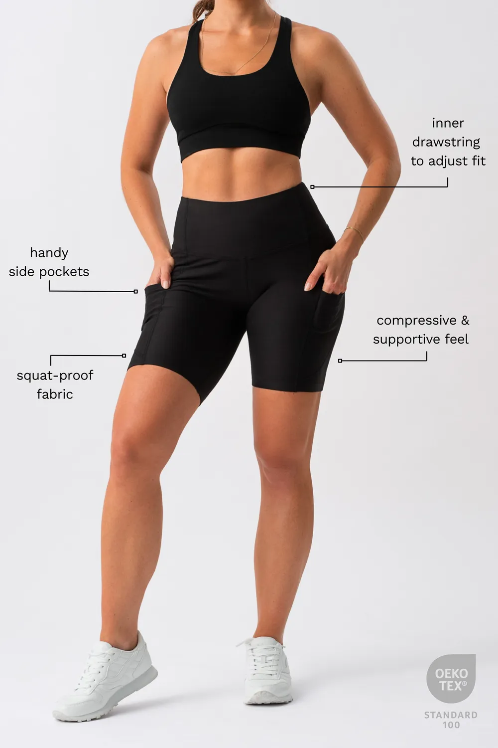 Tripulse Original shorts Black sidfickor squat-proof