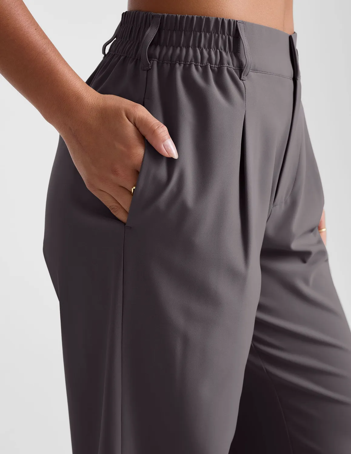 Beyond Yoga Status Wide Leg Trouser 31" byxor Soft Umber vida