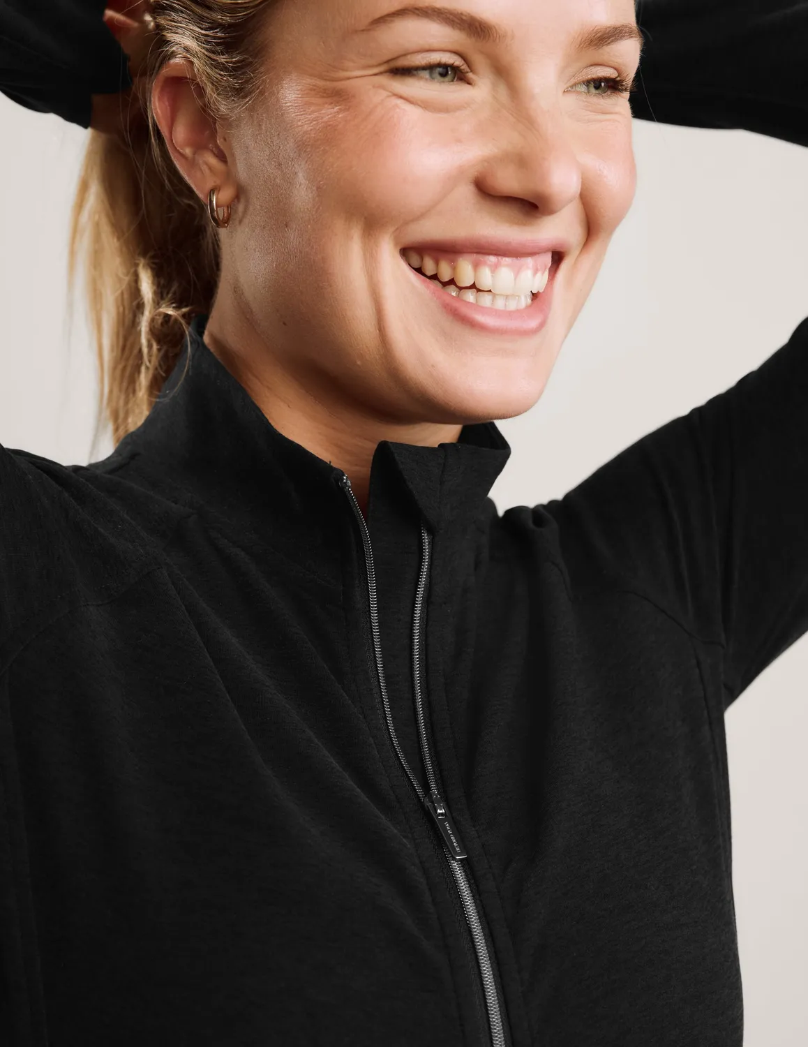 Beyond Yoga Spacedye High Definition Long Jacket jacka svart lång