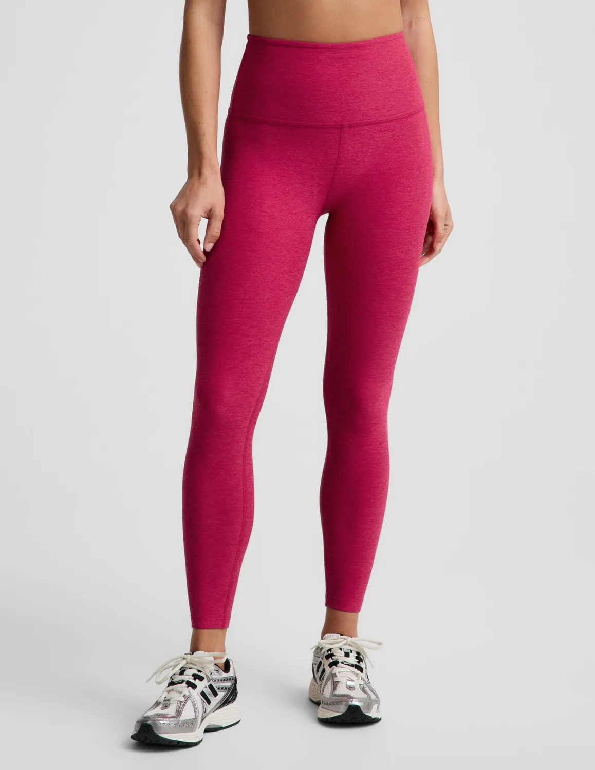 Beyond Yoga Spacedye Vitalize leggings Berry Red Heather lång
