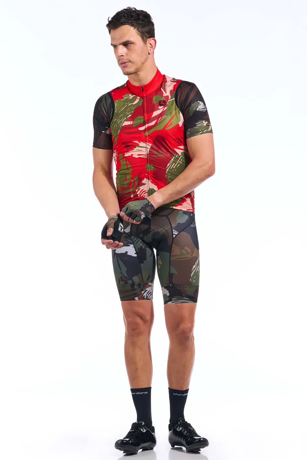 Giordana Brush Camo vindväst packbar camo