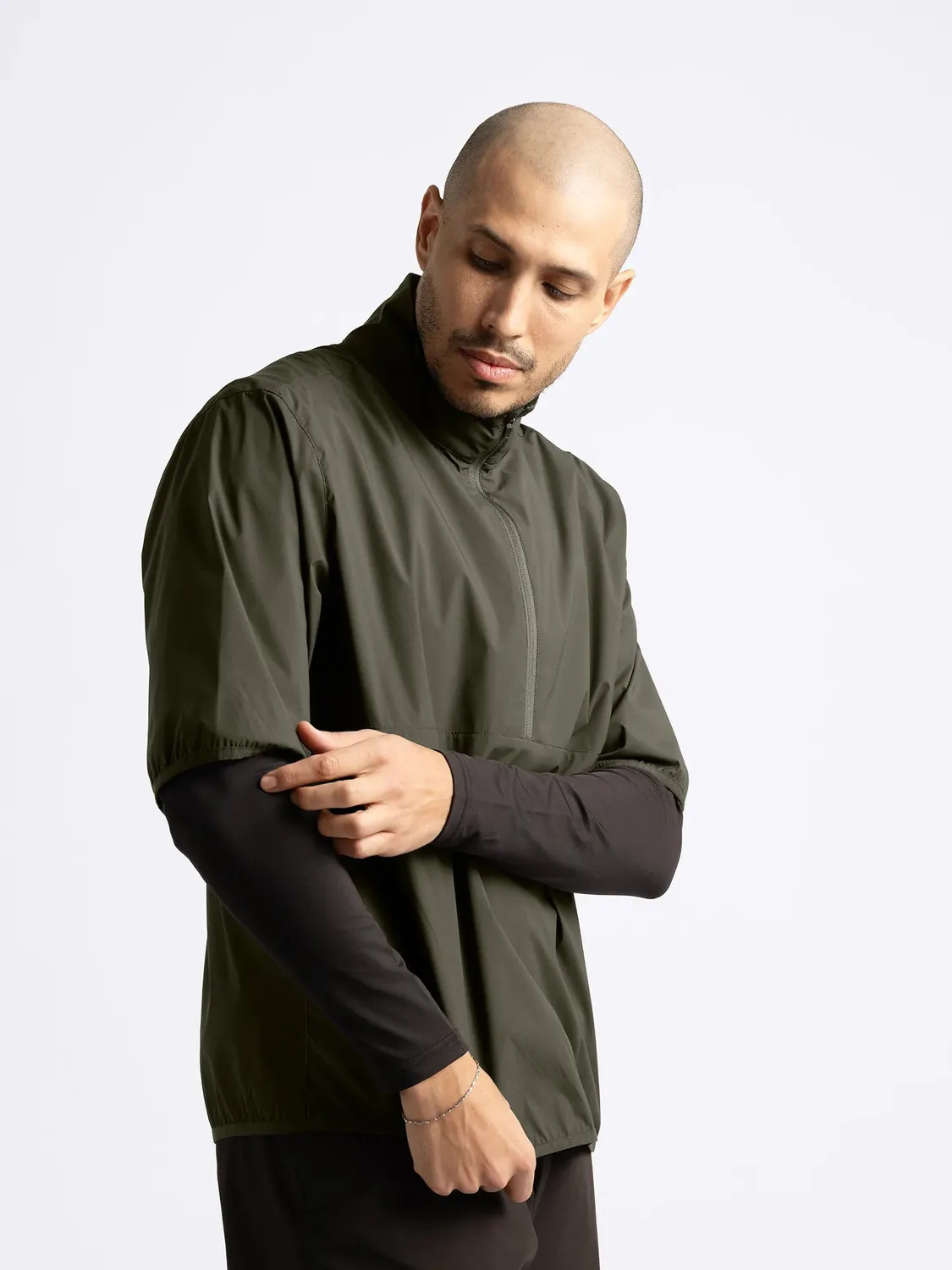 Cross Sportswear Pine windbreaker mörkgrön M kortärm