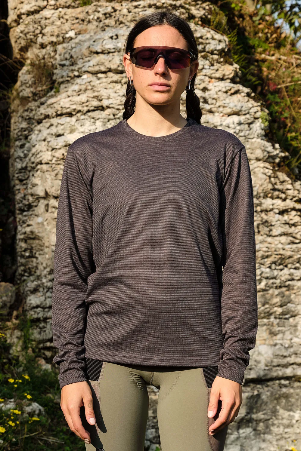 Giordana Beyond Gravel Wool långärmad tröja svart ull