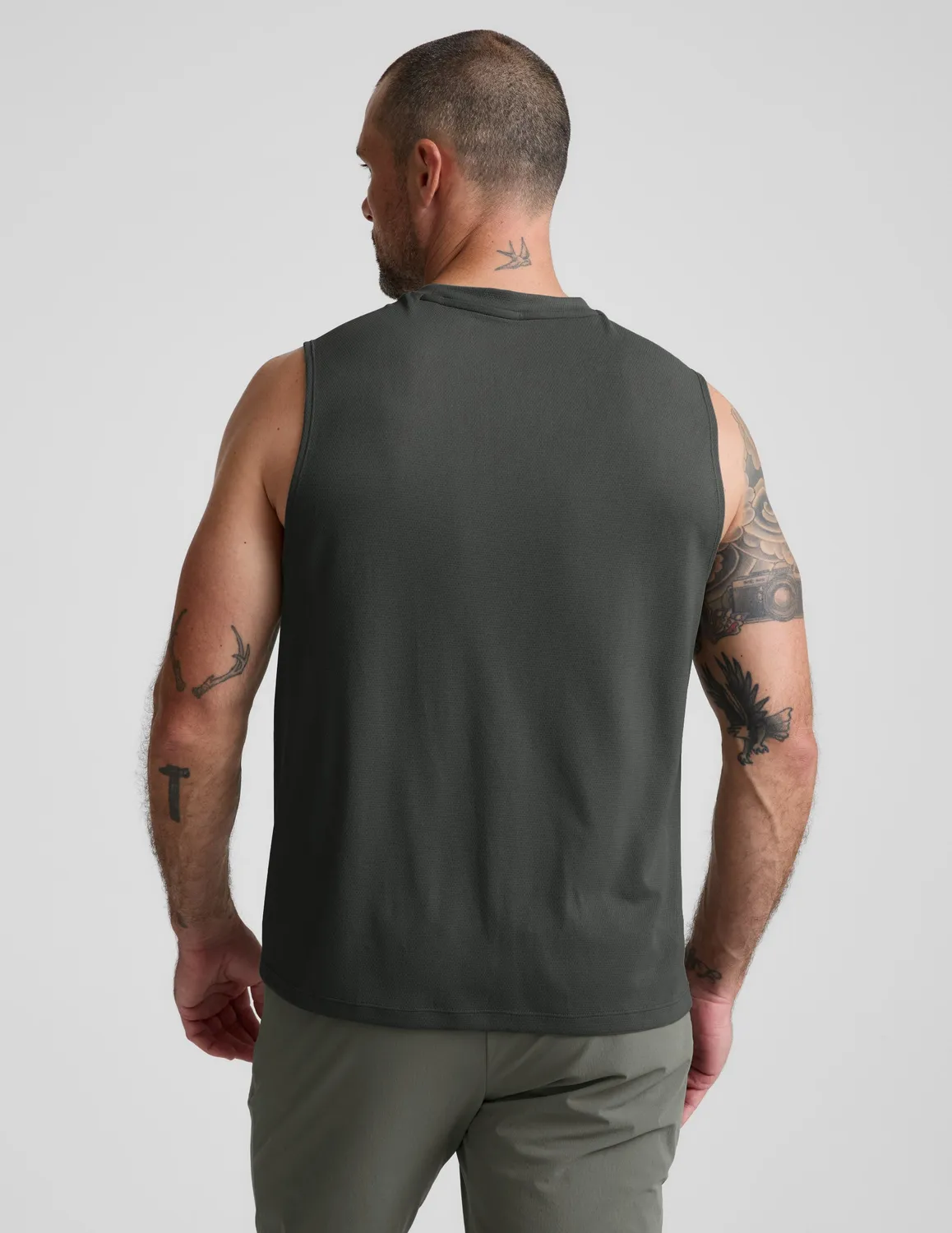Beyond Yoga All In Active Tank linne slate green slim
