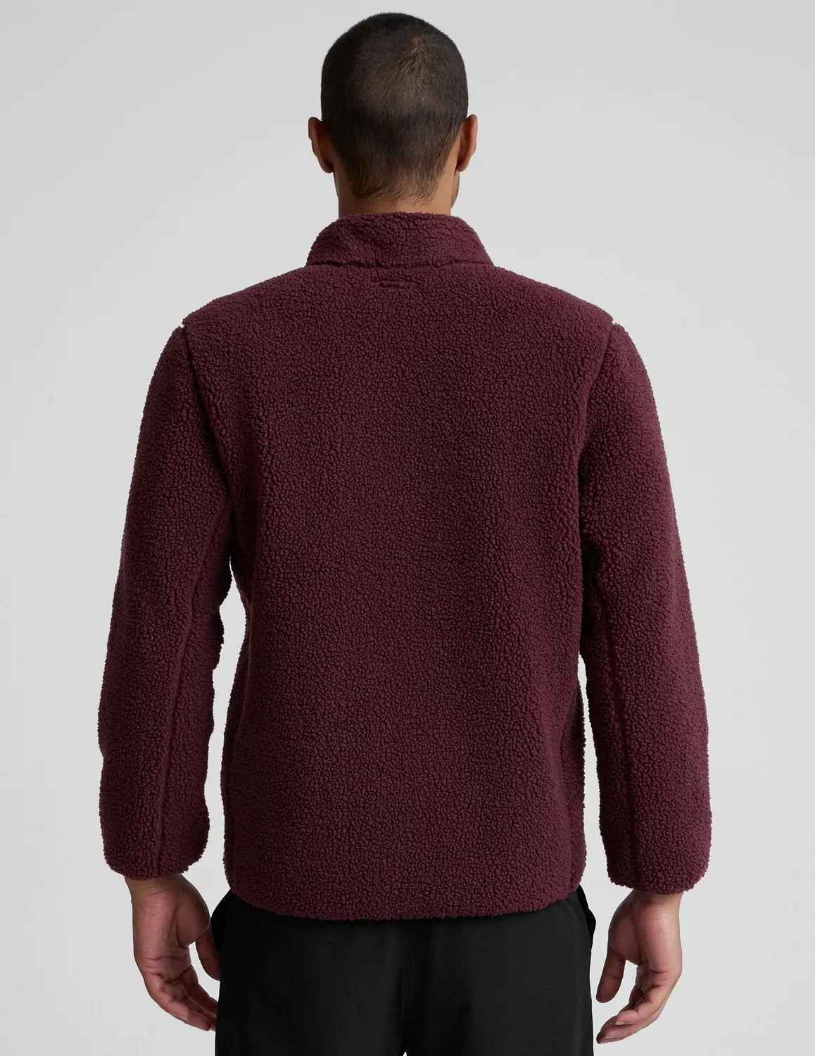 Beyond Yoga Boucle Fleece zipjacka Deep Maroon varm