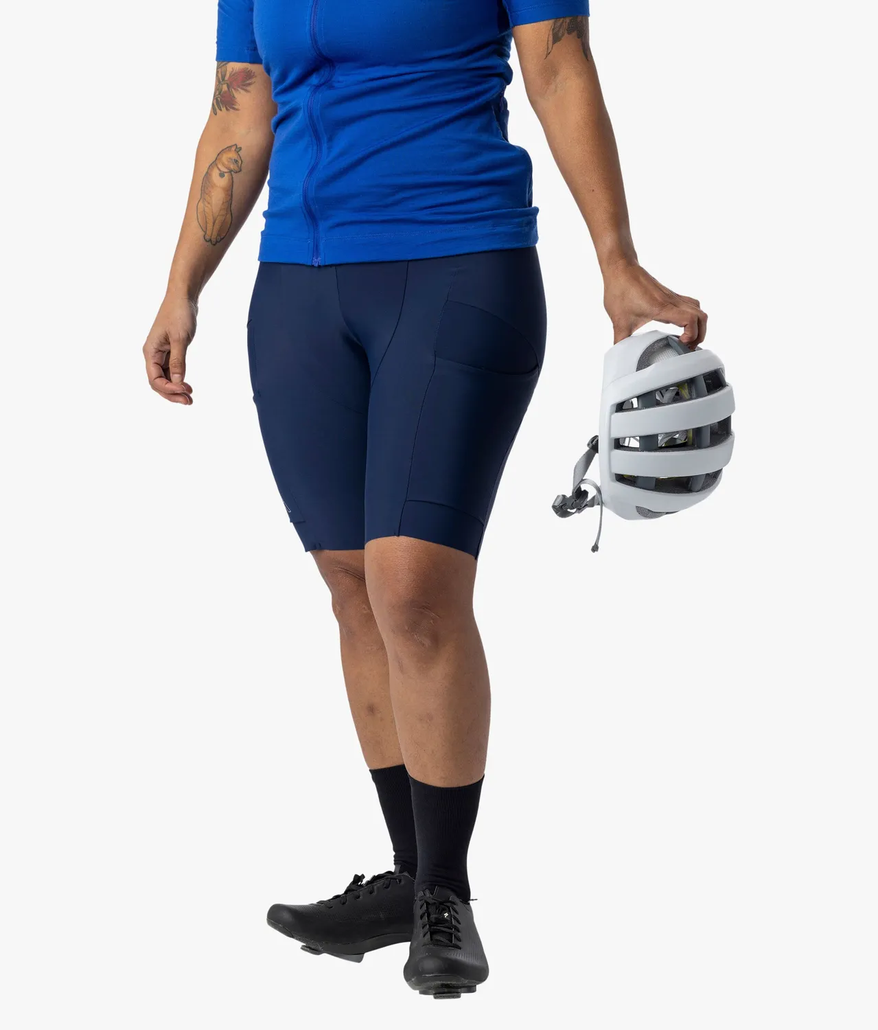 7MESH WK3 Cargo cykelbyxor dam svart vadderad