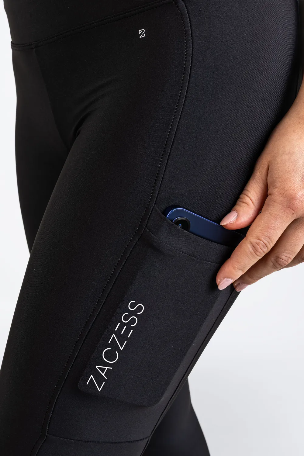 ZacZess Workout Leggings träningstights svart XS hög midja