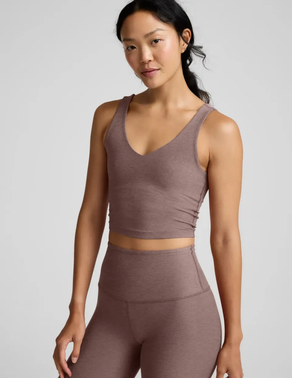 Beyond Yoga Spacedye Good Day Cropped Tank croptopp Rosey Taupe