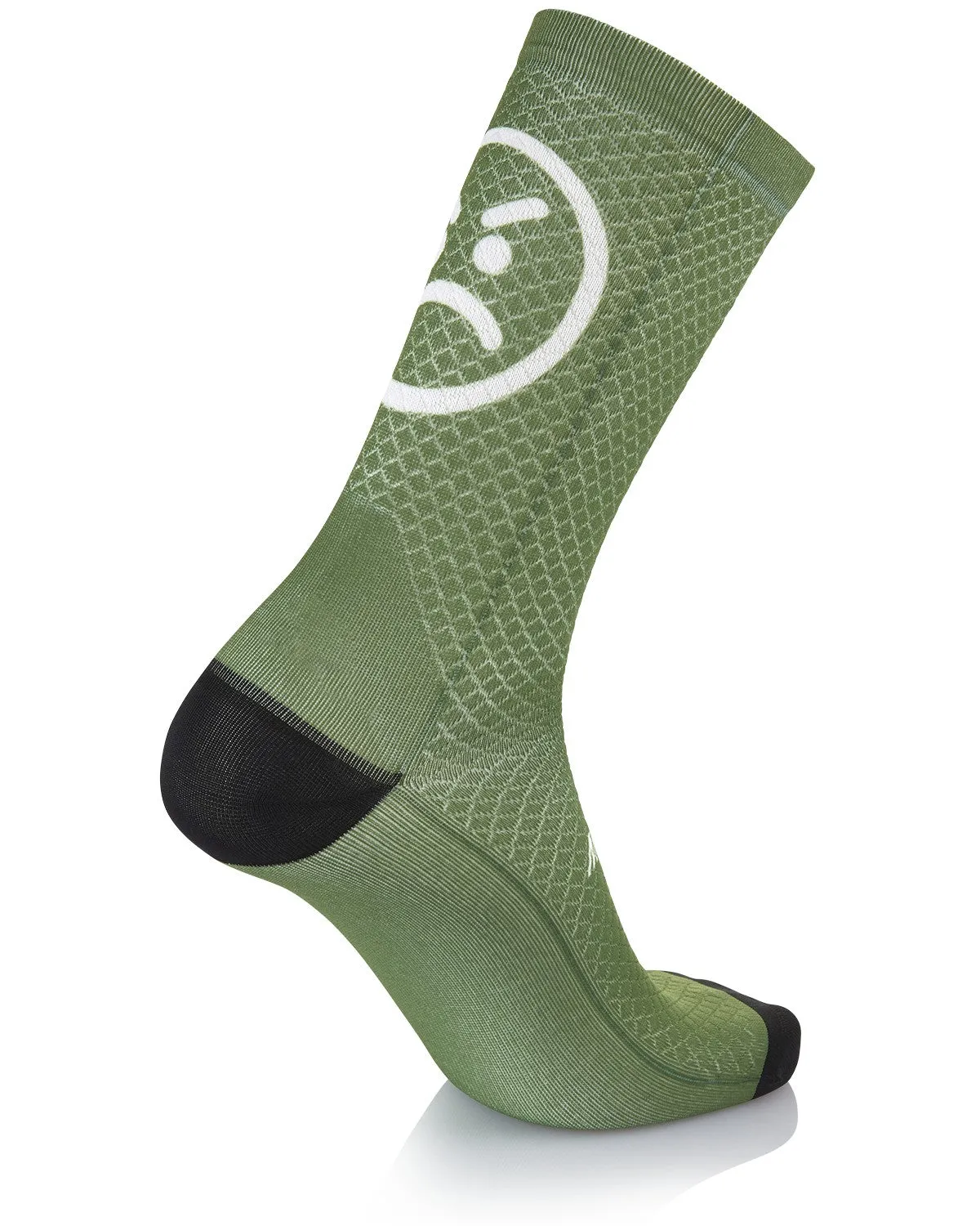MB Wear Smile Fun Smile Evo cykelstrumpor grön L-XL antibakteriella