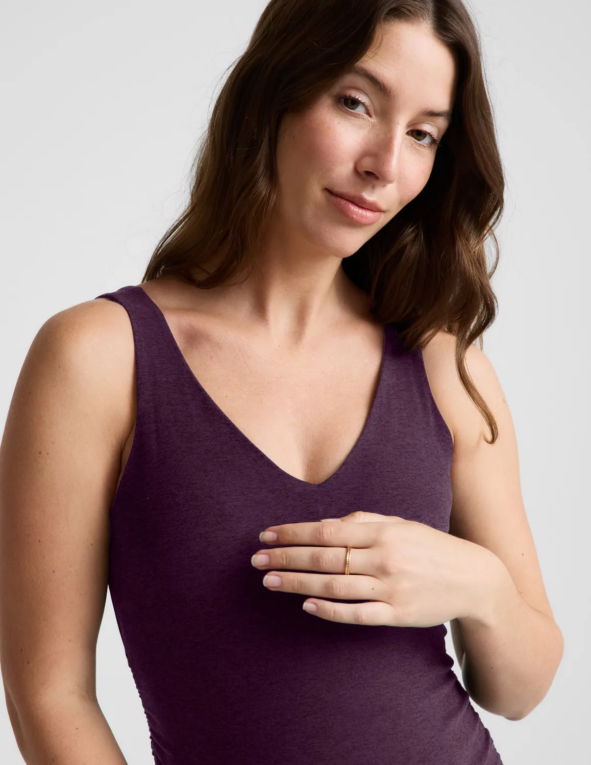 Beyond Yoga Spacedye Inspire Maternity Midi mammaklänning lila