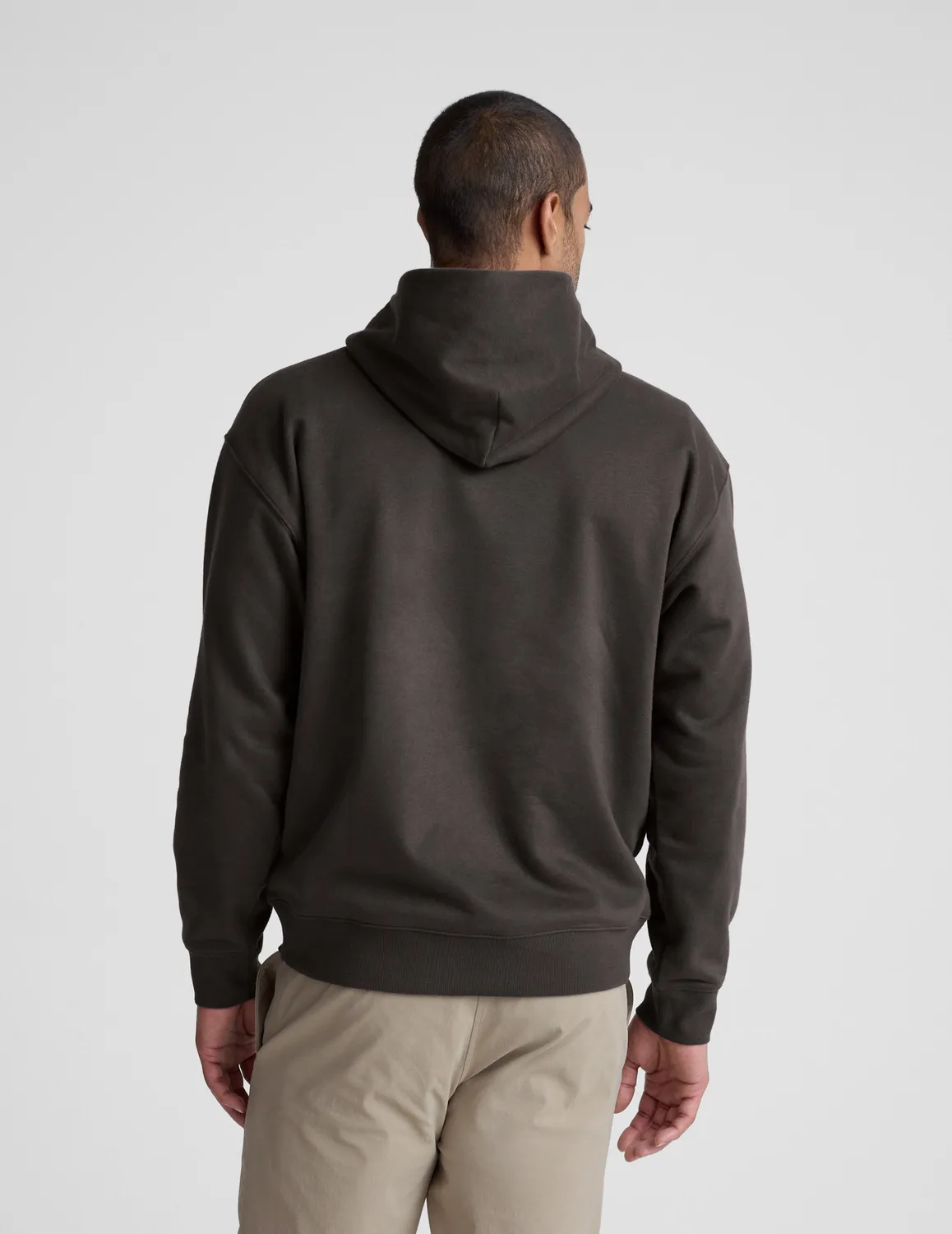Beyond Yoga LuxeFleece Classic hoodie slate brown mjuk