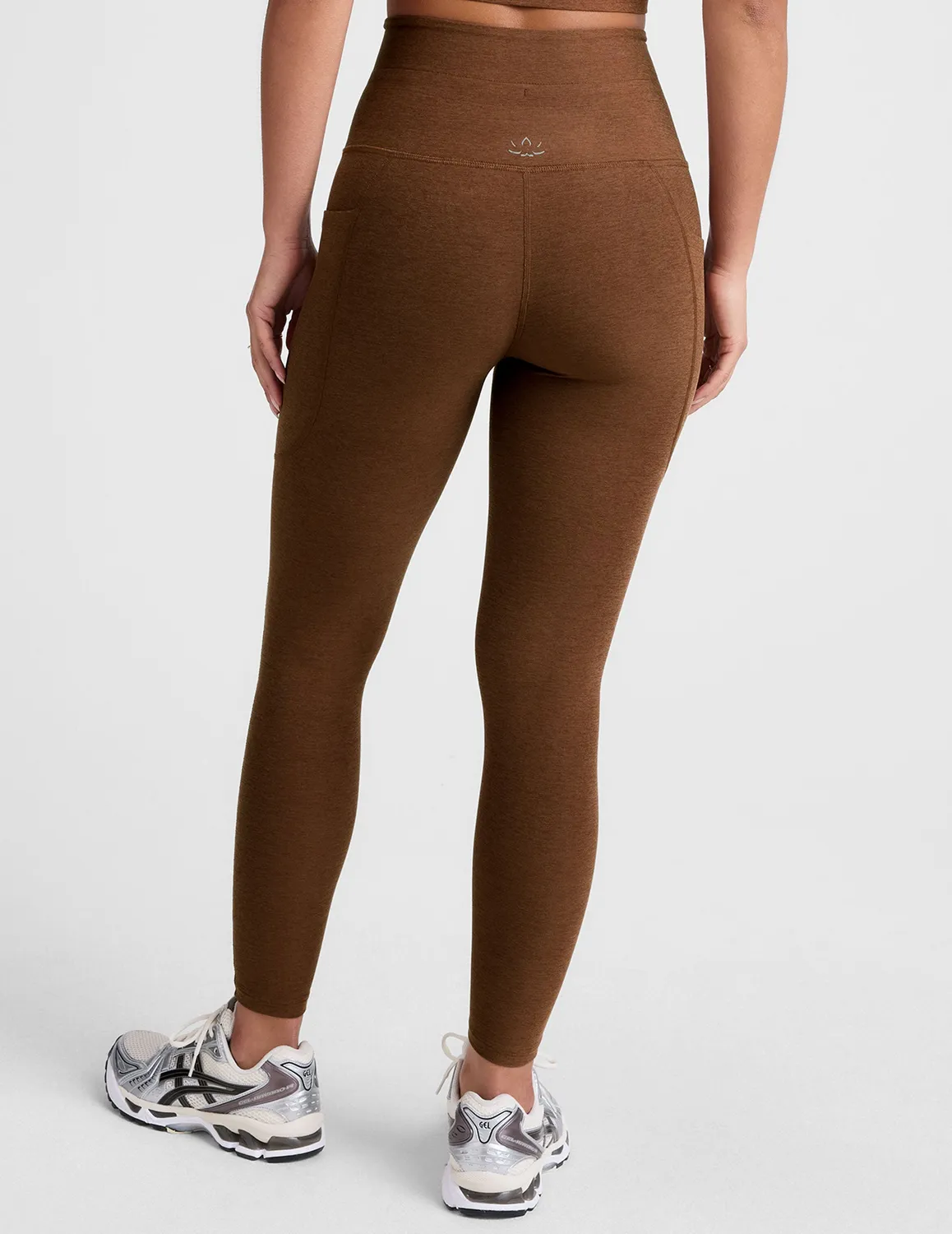 Beyond Yoga Spacedye Go Pocket Midi leggings brun melerad
