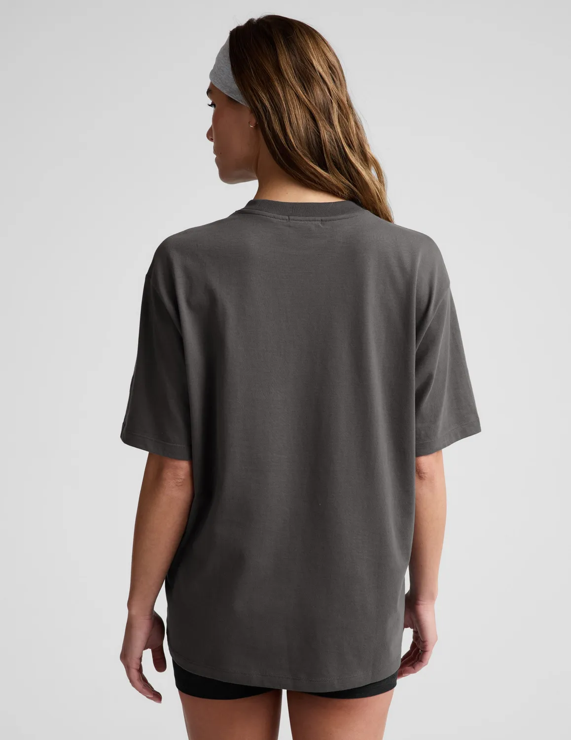 Beyond Yoga SoftKnit Better Than Ever Oversized Cotton Tee t-shirt svart dam