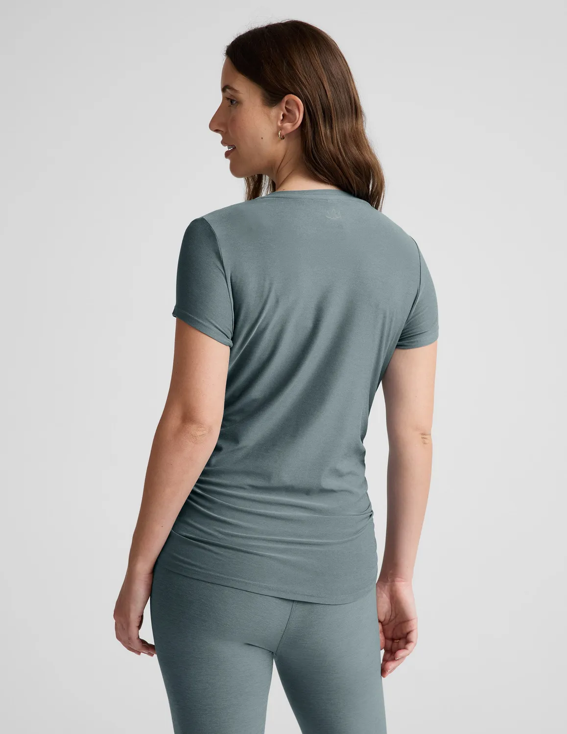 Beyond Yoga Featherweight One & Only Maternity Tee t-shirt Storm Heather