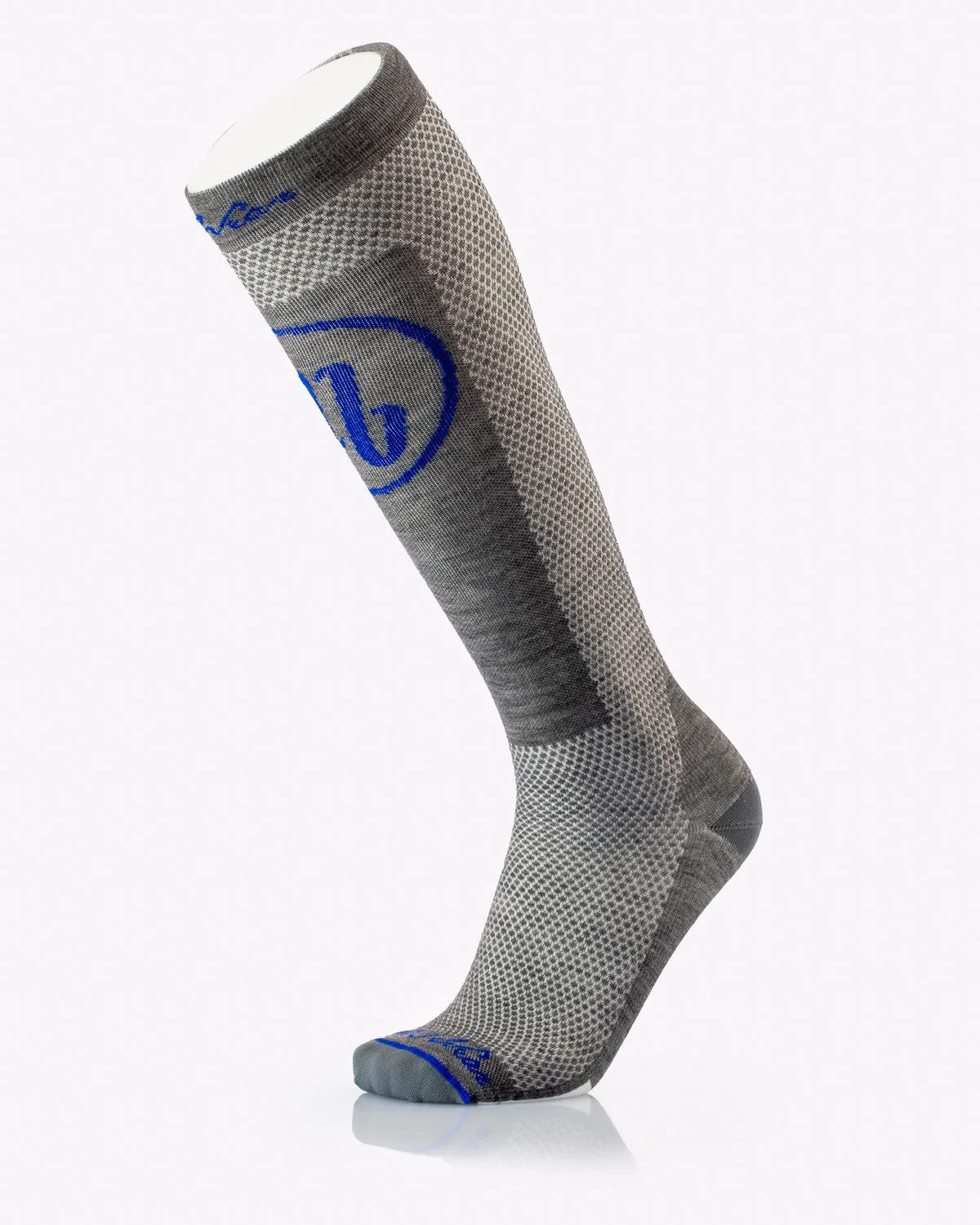 MB Wear Pro Race Grey/Blue skidstrumpor L stöd