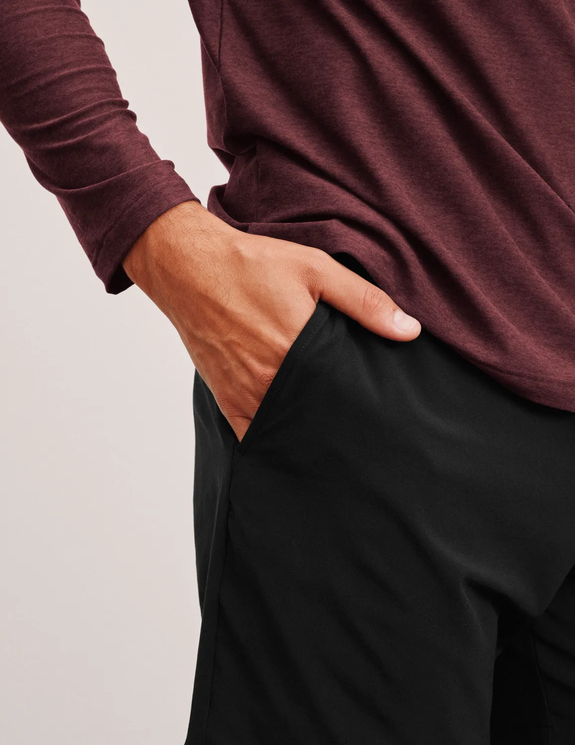 Beyond Yoga Pivotal 2.0 Men's Short 7" träningsshorts Black ofodrad