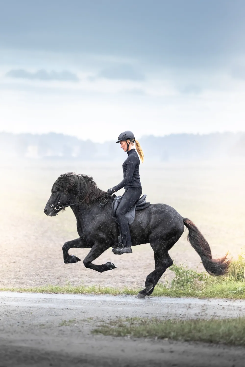ZacZess BootCut Performance Breeches Ridbyxor Svart hög midja