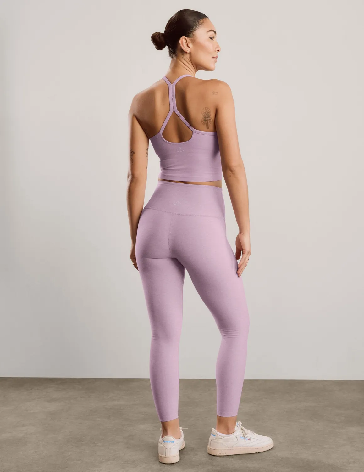 Beyond Yoga Spacedye Caught In The Midi High Waisted leggings Lavender mjuk