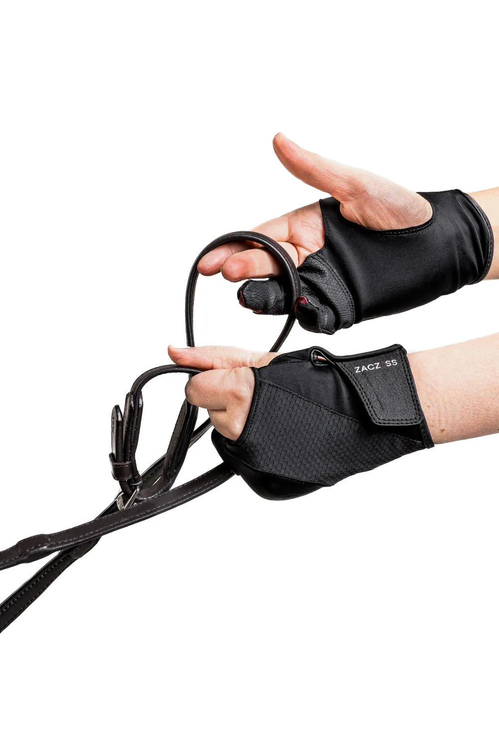 ZacZess Duo ridhandske tvåfinger – syntetläder