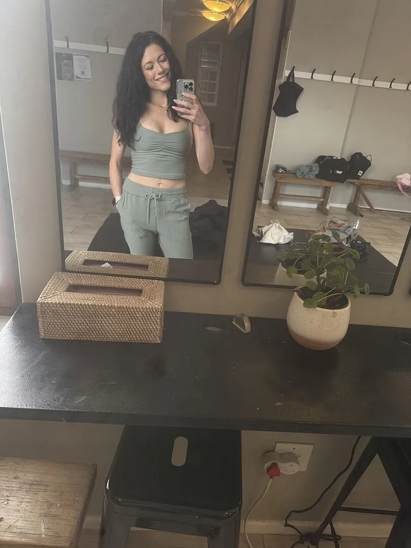 Beyond Yoga Spacedye Commuter Midi Jogger silver mist smal