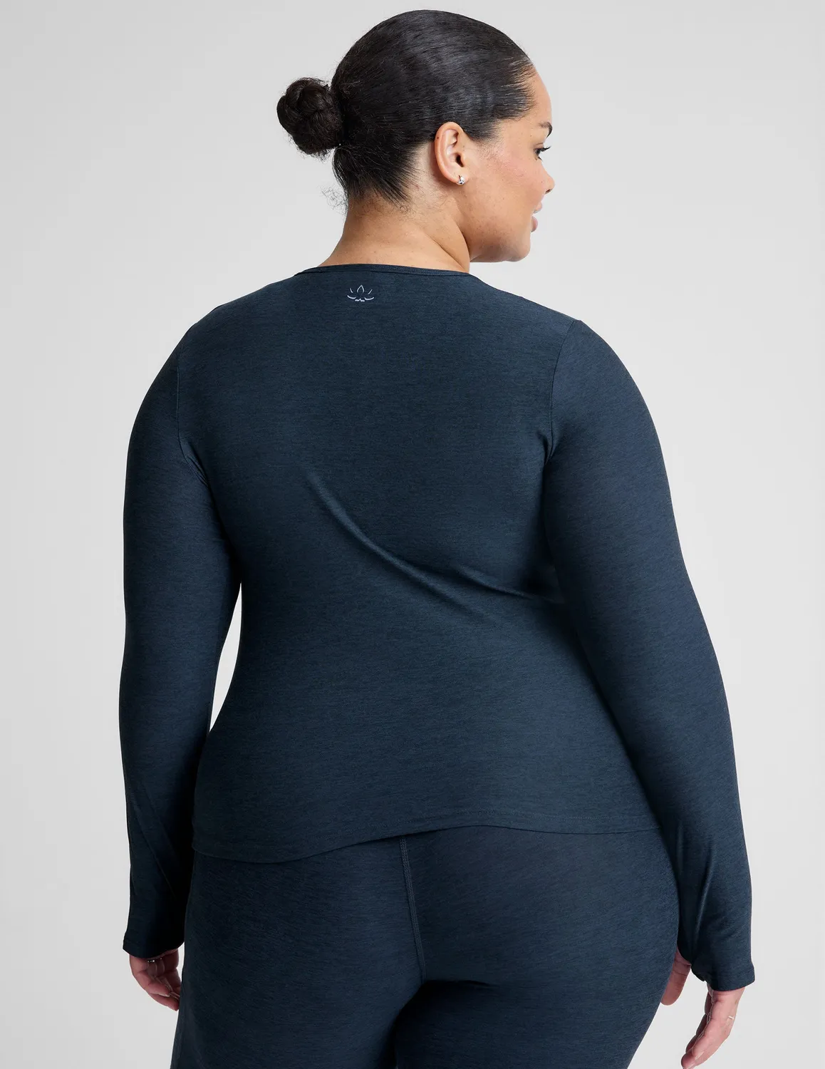 Beyond Yoga Featherweight Classic Crew träningströja Nocturnal Navy