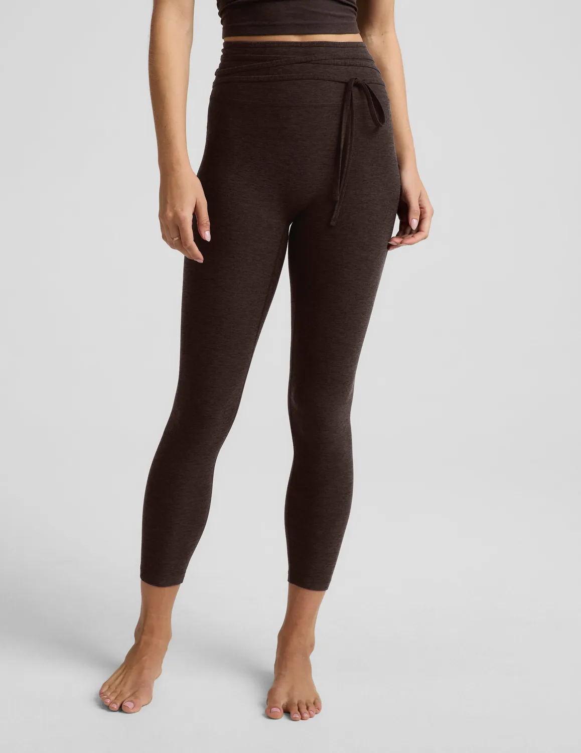 Beyond Yoga Spacedye It’s A Tie Tights Dark Chocolate Heather midi