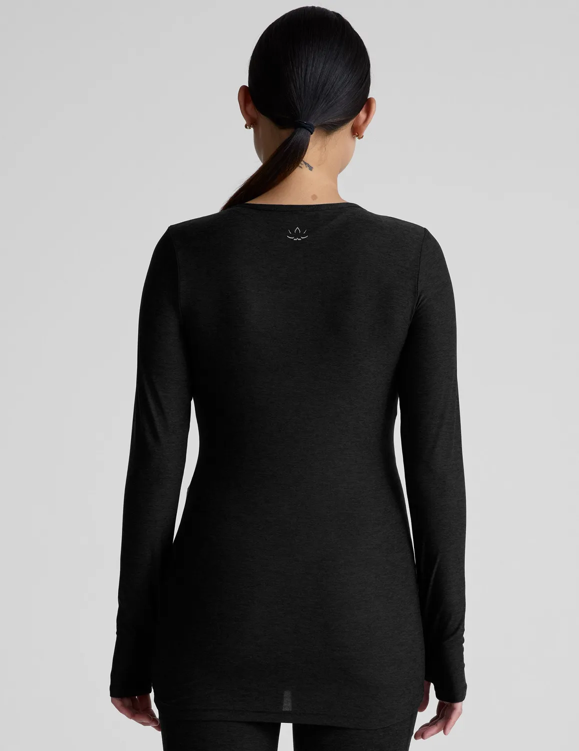 Beyond Yoga Featherweight Count On Me Maternity Crew Pullover tröja Darkest Night