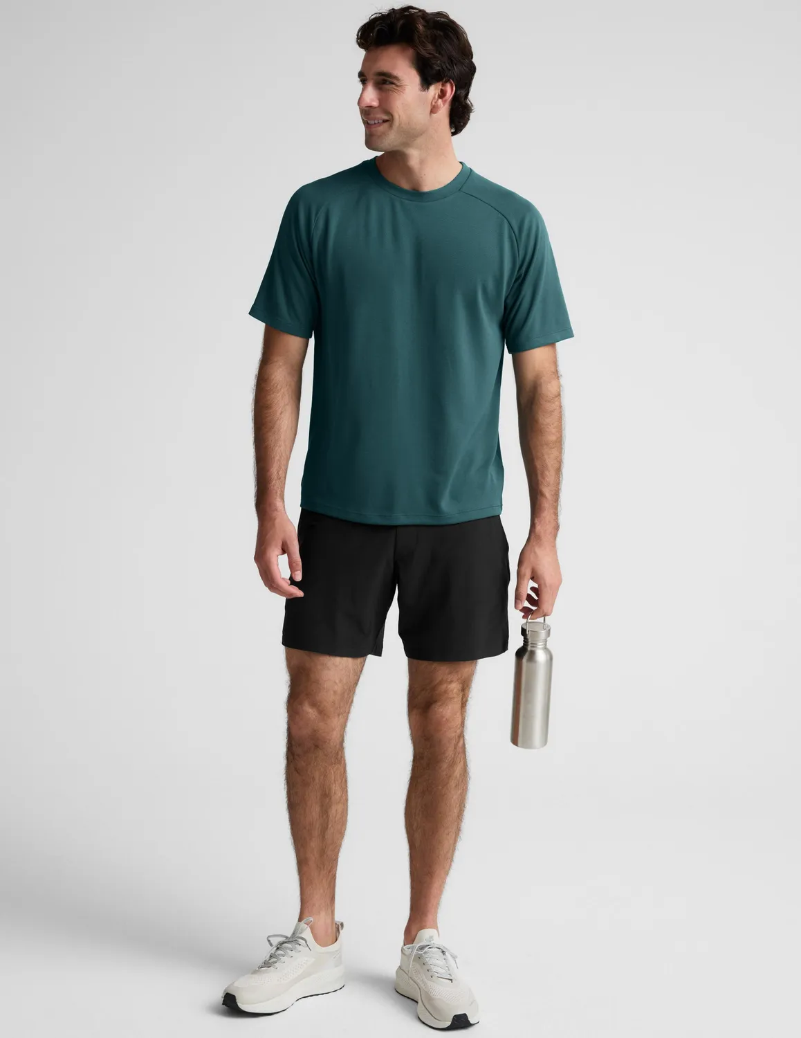 Beyond Yoga All In Active T-shirt Teal Sea slim fit