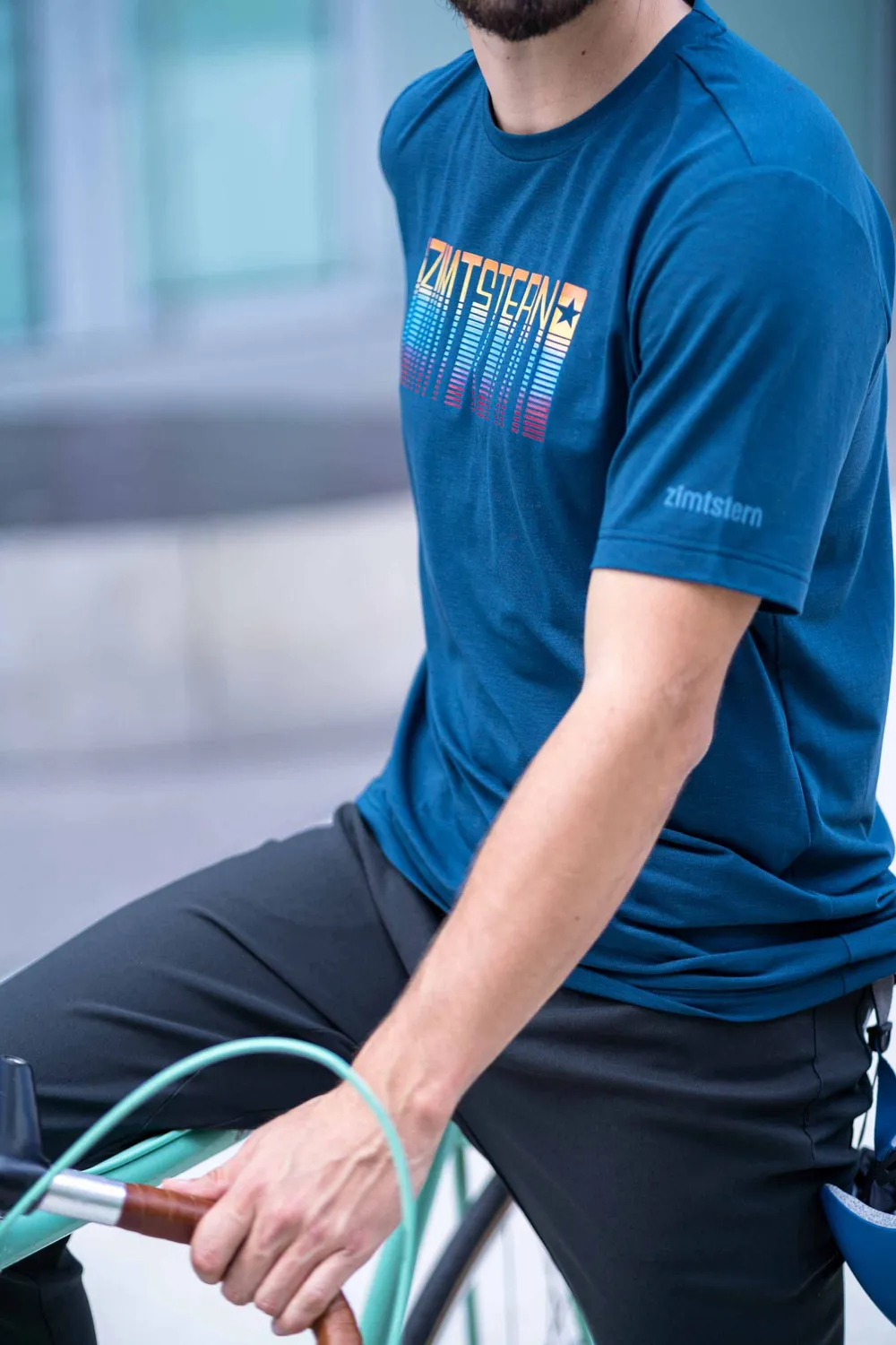 Zimtstern Setz Tee t-shirt herr merinoull