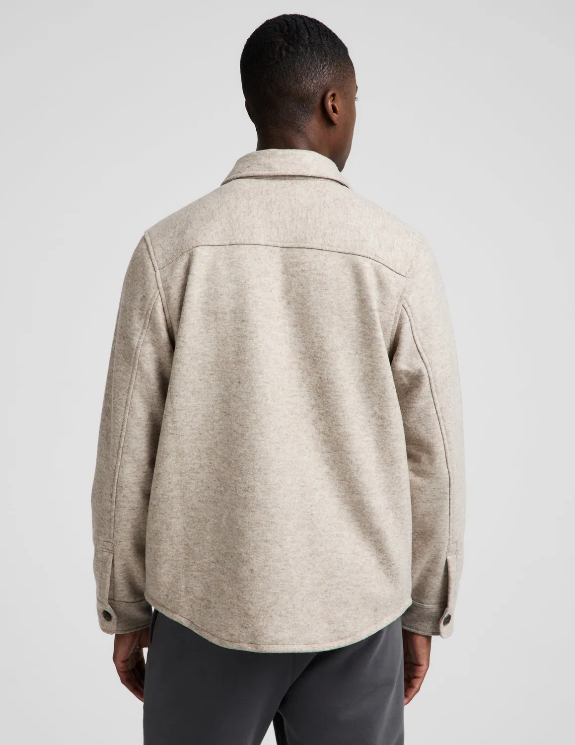 Beyond Yoga Day to Night Wool skjortjacka herr brun XS-2XL ull