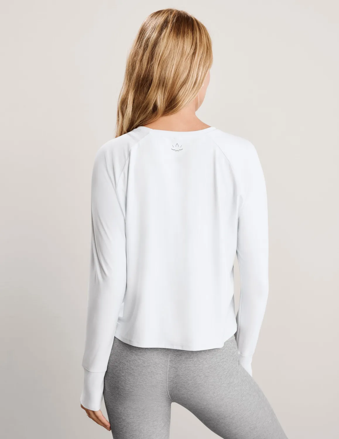 Beyond Yoga Featherweight Daydreamer Pullover tröja Cloud White lätt