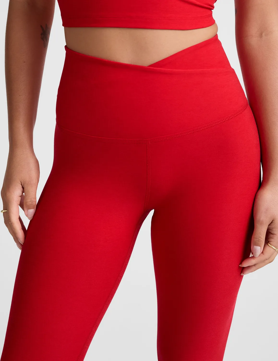 Beyond Yoga Spacedye At Your Leisure träningstights Candy Apple hög midja