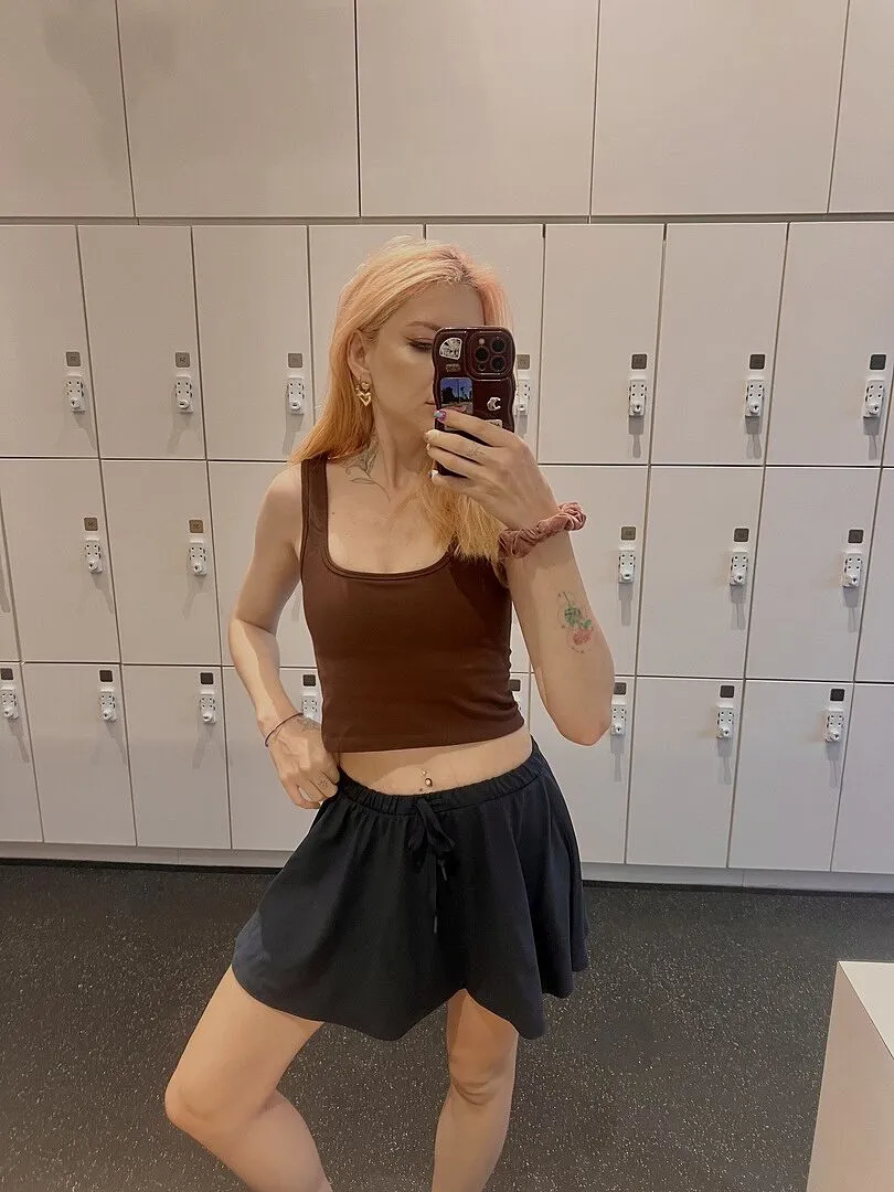 Beyond Yoga Sport Active Drawcord Mini Skirt kjol Nocturnal Navy shorts